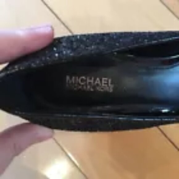 Leather heels Michael Kors Gold size 8 US in Leather - 47101625 Michael kors sparkly heels